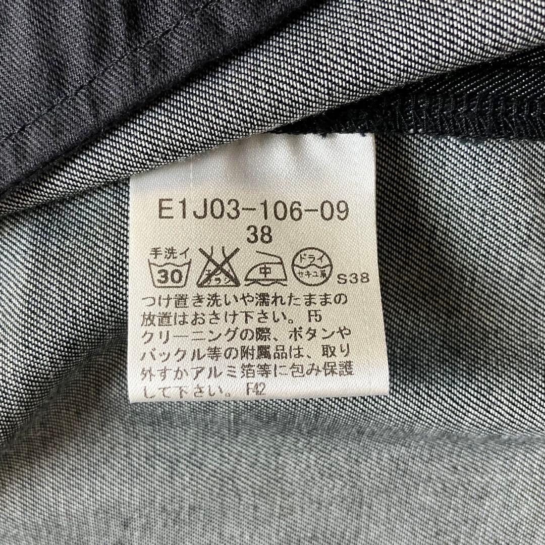 極美品 バーバリーブルーレーベル デニム シャツワンピース 金ボタン