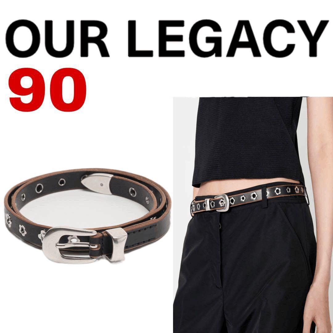 our legacy アワーレガシー フラワー レザー ベルト 90 our legacy