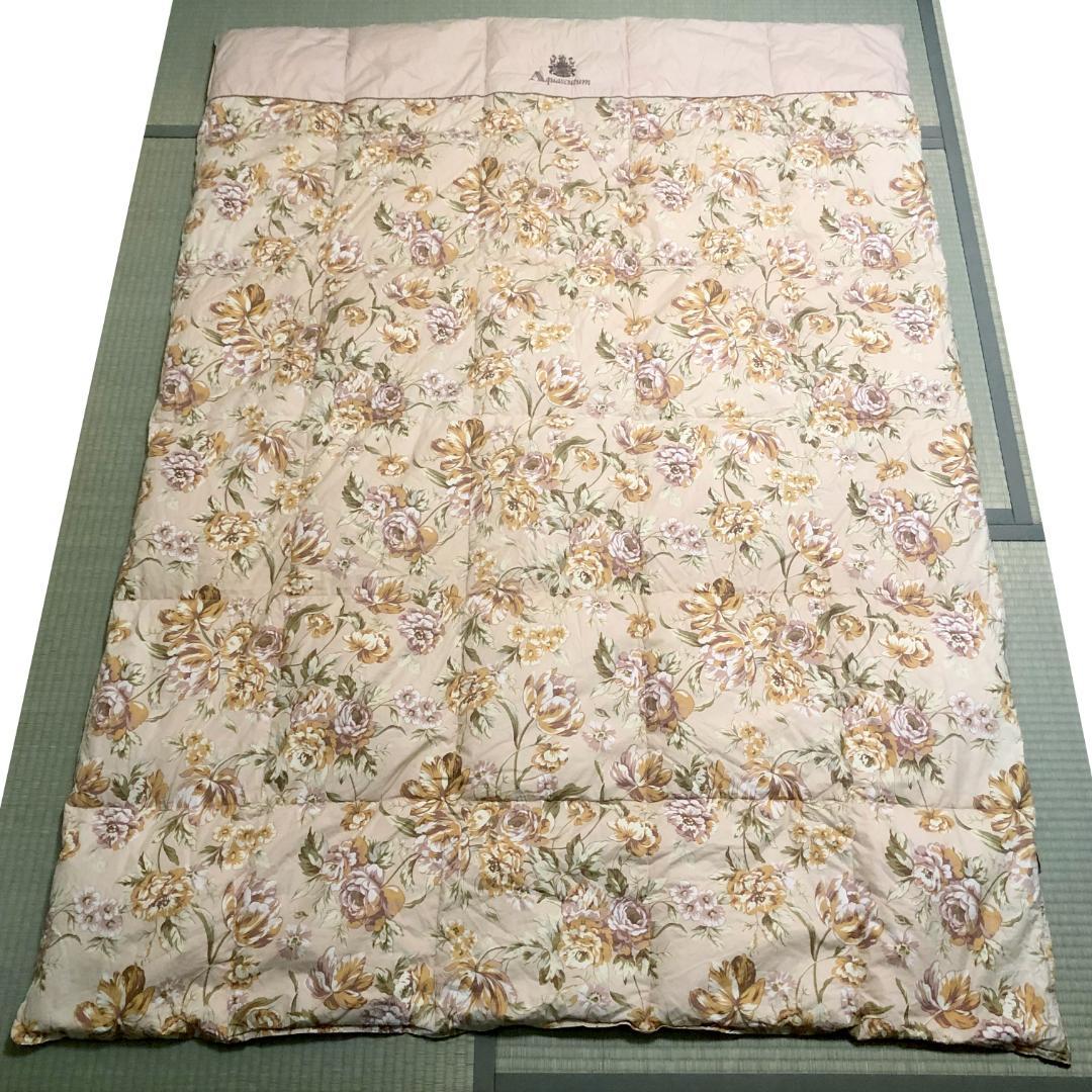 状態良好 羽毛布団 羽毛ふとん 肌掛け シングル Aquascutum - メルカリ