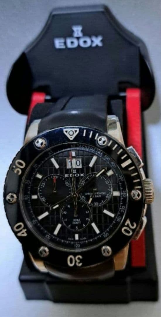 まーくん専用エドックス EDOX クラスワン クロノオフショア ビック