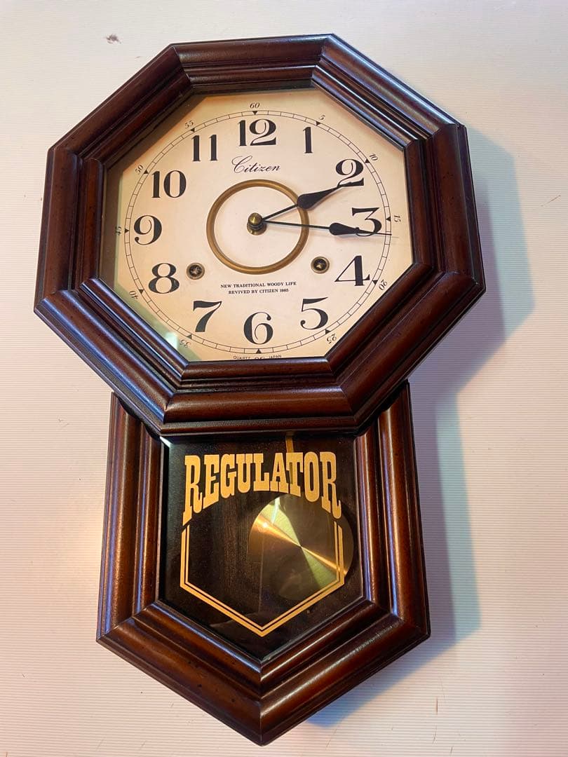 Citizen レギュレーター掛時計 八角形（稼働品） - メルカリ