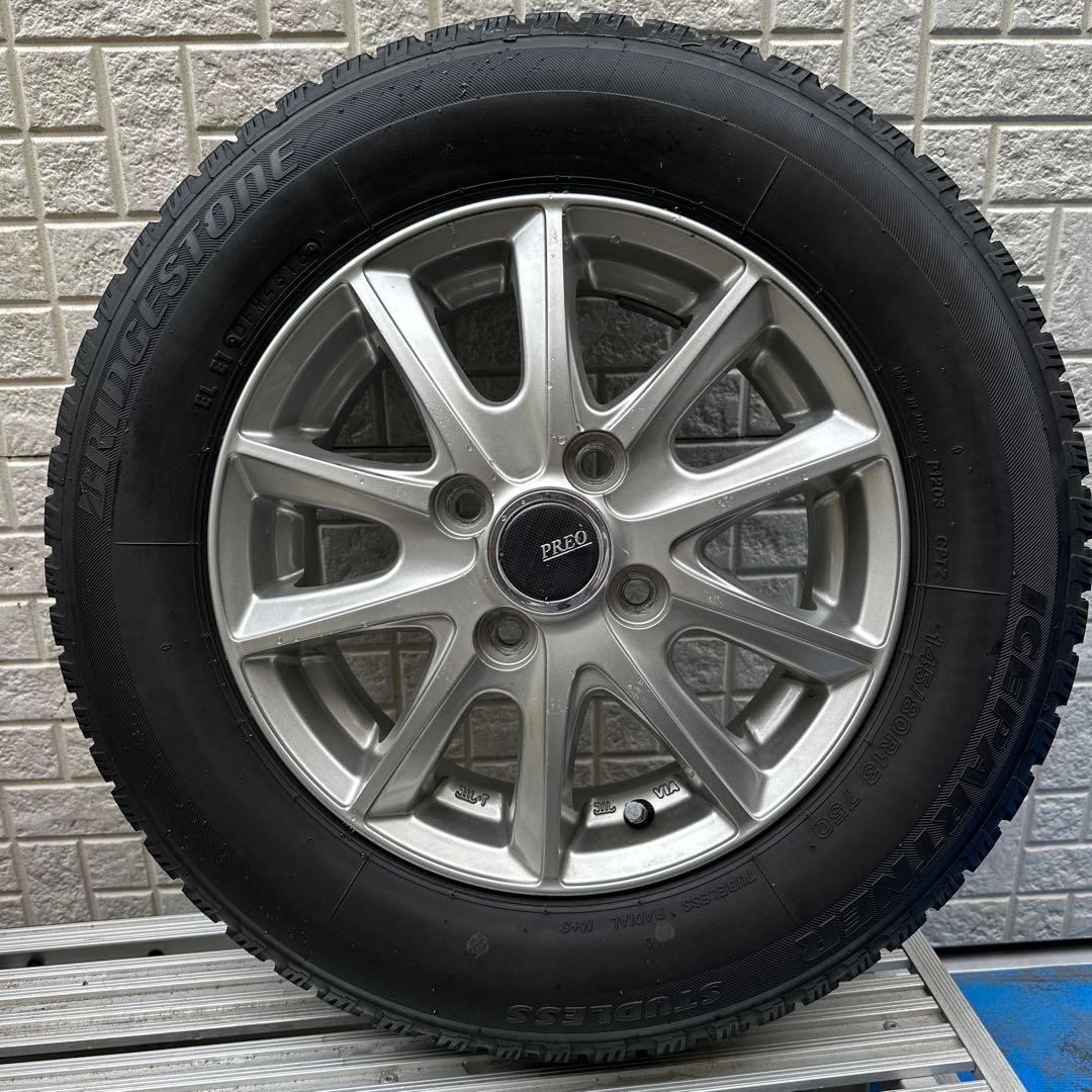 スタッドレスタイヤ 13インチ ホイル付き 145/80R13 4本セット 楽天市場】145／80r13 スタッドレス 4本の通販