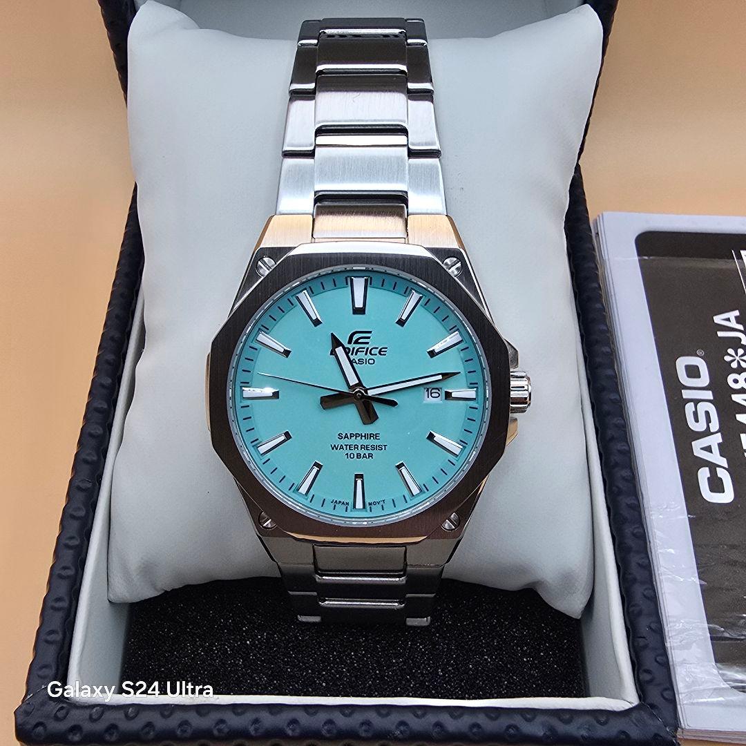 未使用 カシオ EDIFICE ターコイズブルー EFR-S108DJ-2BJF - メルカリ