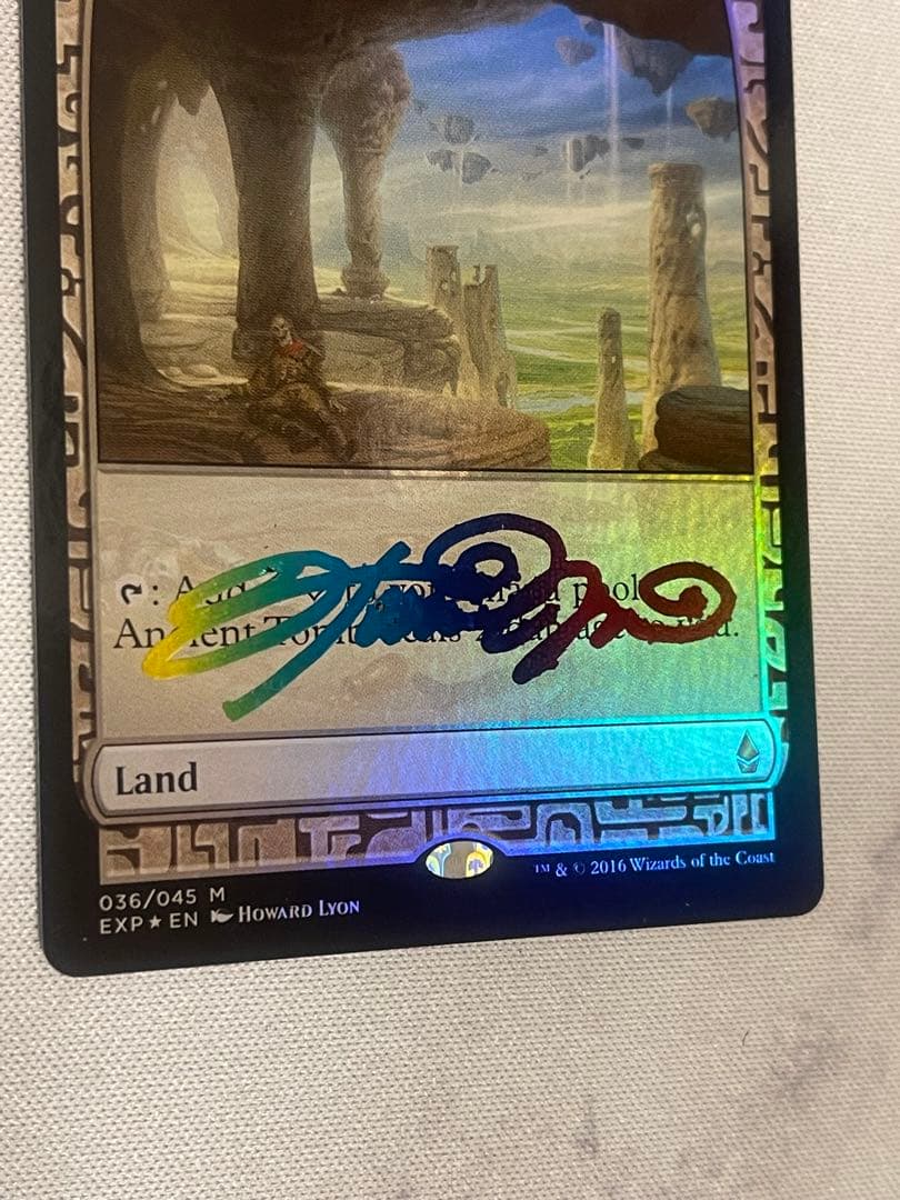 【レインボーサインFoil】《古えの墳墓/Ancient Tomb》[EXP]