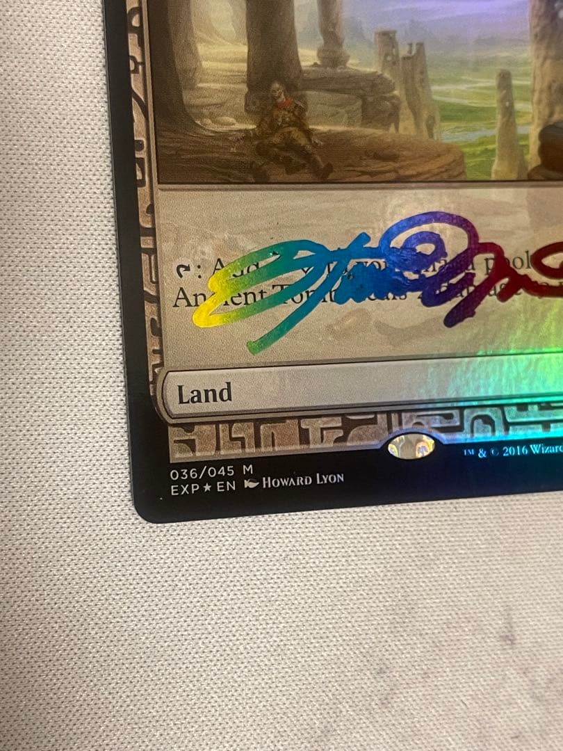 【レインボーサインFoil】《古えの墳墓/Ancient Tomb》[EXP]