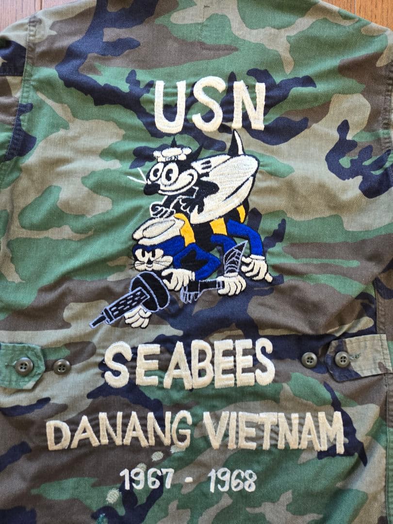 1960s アメリカ海軍 USN 建設工兵隊 ジャケット SEABEES 刺繍 - メルカリ