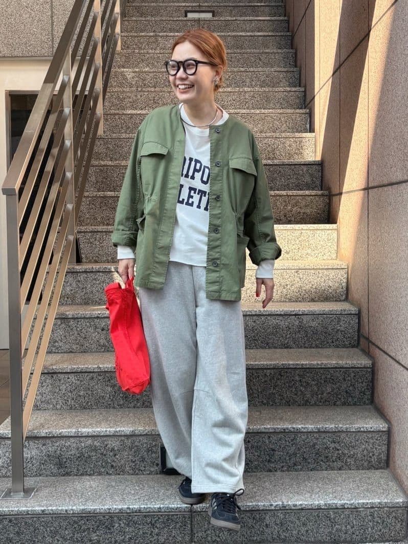 ピュアルセシン　ノーカラーミリタリーブルゾン リバイバル】ノーカラーミリタリージャケット | PUAL CE CIN