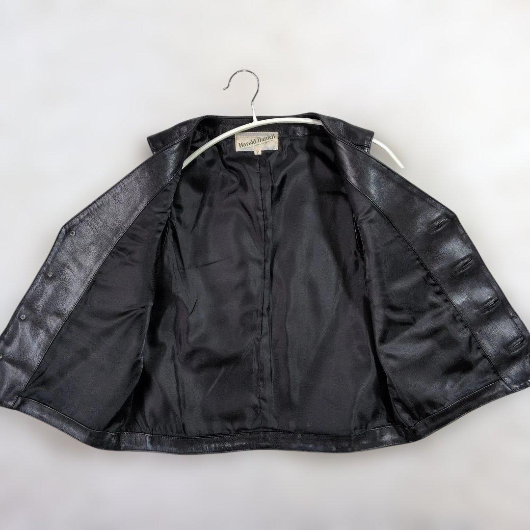 極美品☆Harold Daniell ホースレザーベスト F 黒 日本製 馬革 - メルカリ
