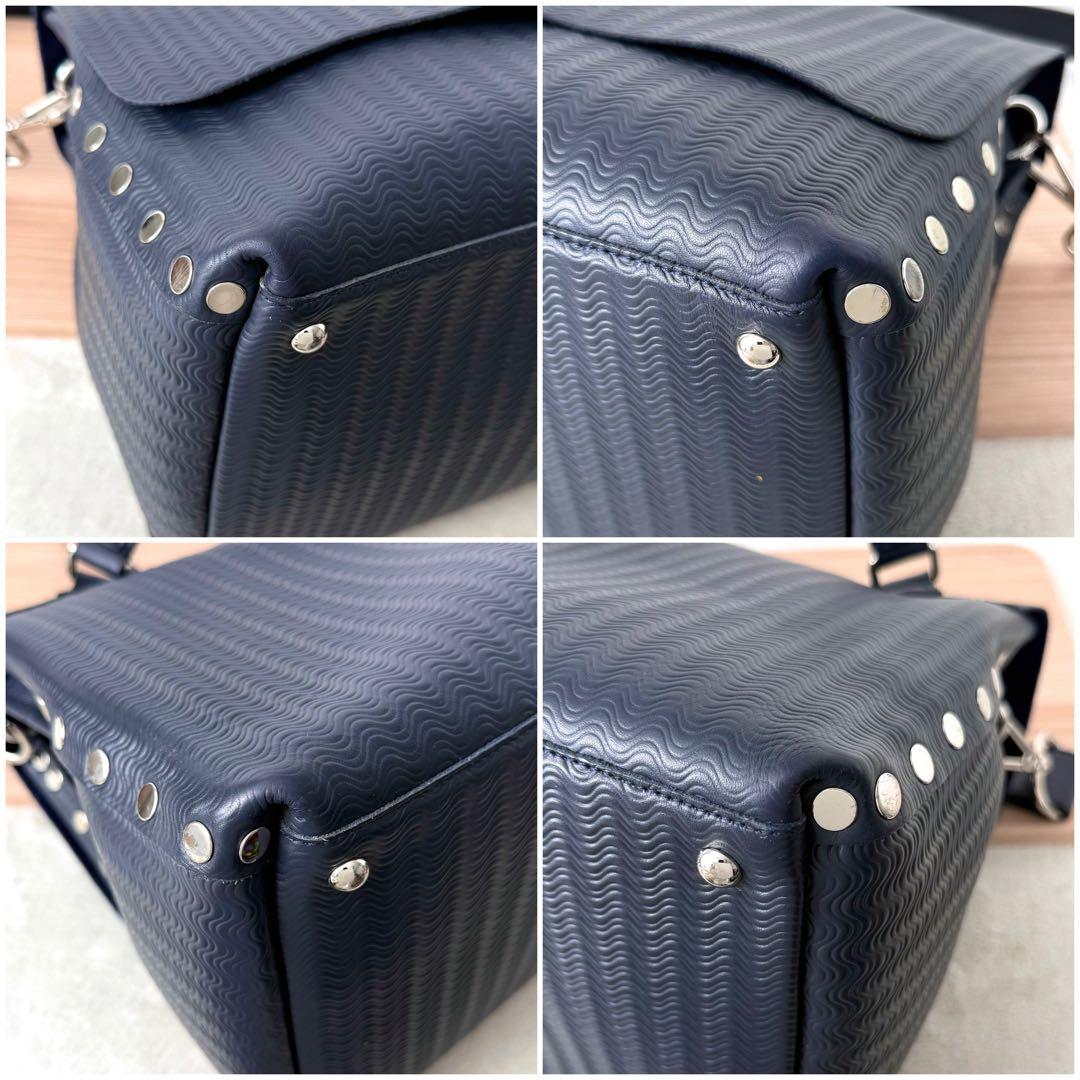 美品】ザネラート POSTINA L カミシミアブランディーン 紺色 - メルカリ