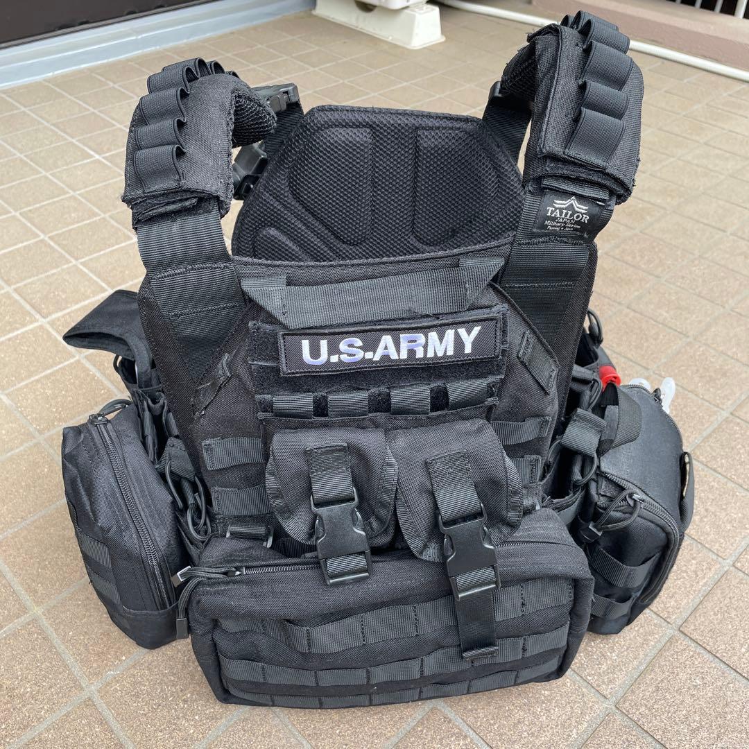 ホワイト 実物 TAILOR JAPANプレートキャリア ブラック