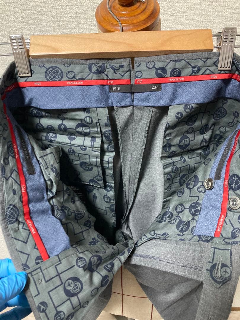 PT01 ピーティーゼロウーノTRAVELLER スラックス サイズ46 訳あり