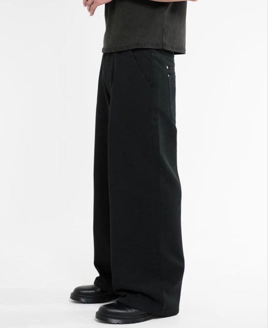 asapmode Stacked Canvas Wide-Leg Pants M - メルカリ