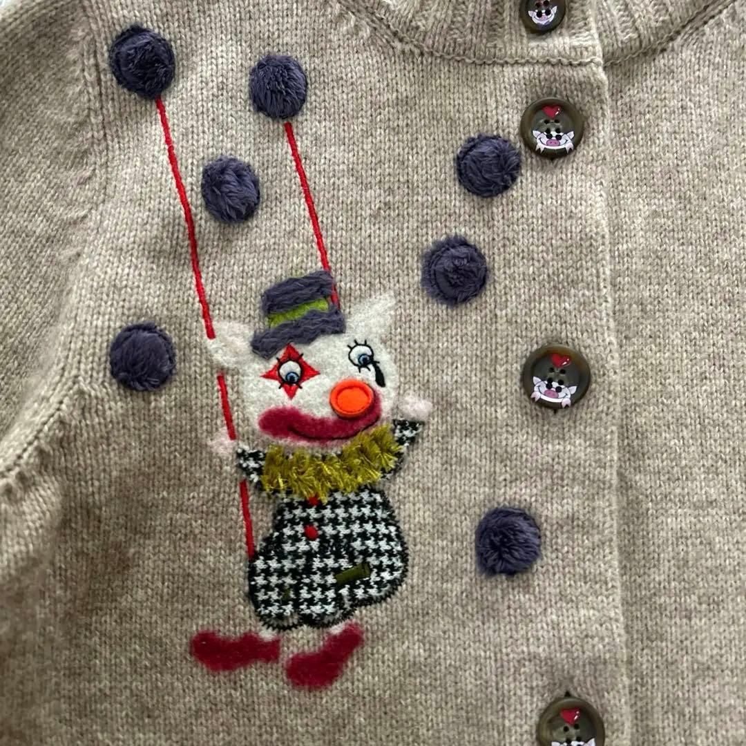 ALBEROBELLO OLLEBOREBLA ロングカーディガン ぶたさん刺繍 K107665230