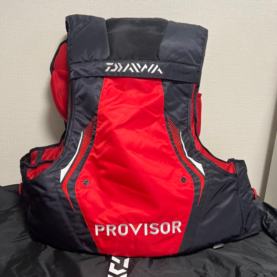 DAIWA PROVISOR フローティングジャケット M 黒/赤 - メルカリ