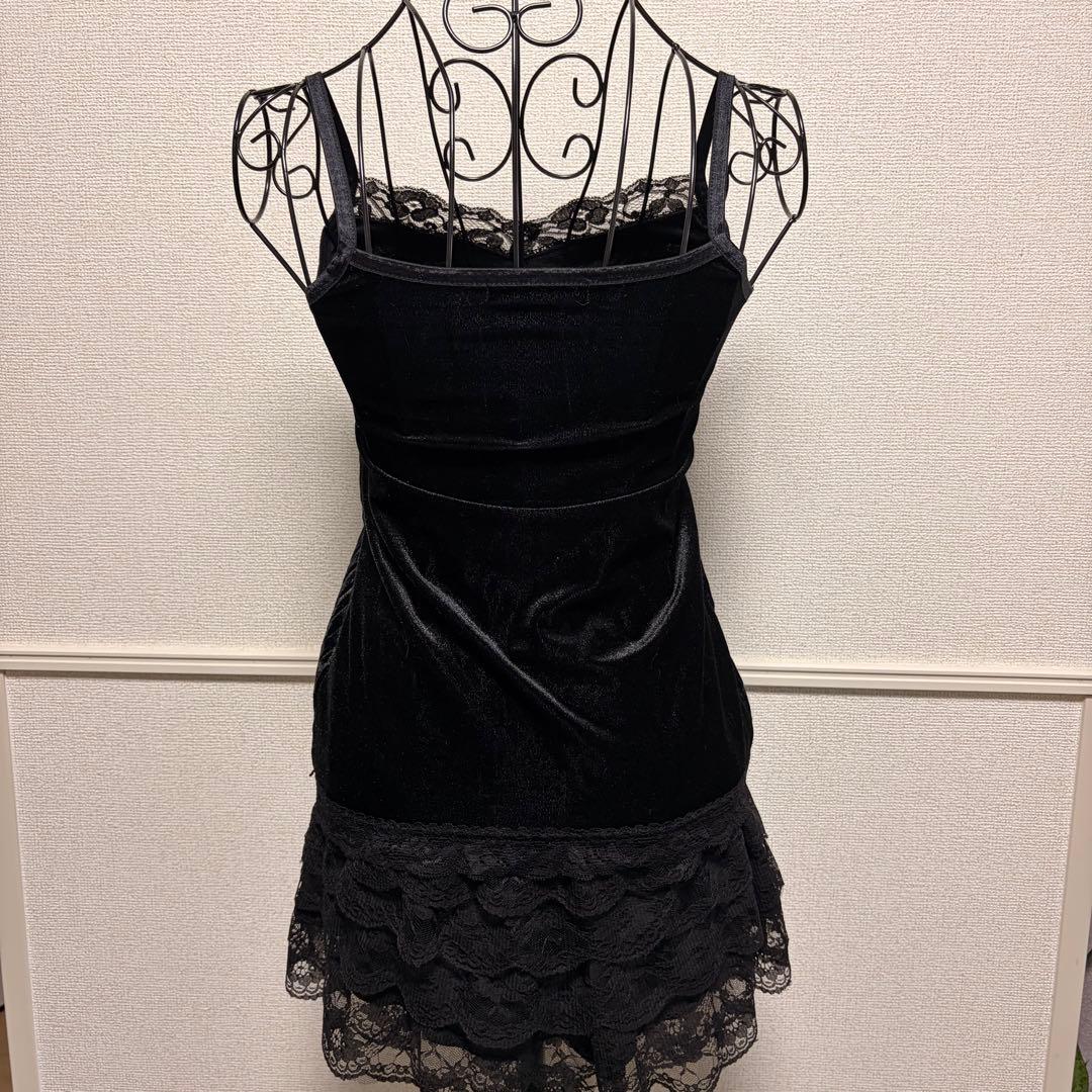 キャミソール ベロア フェアリーグランジ y2k 平成ギャル ダークコア