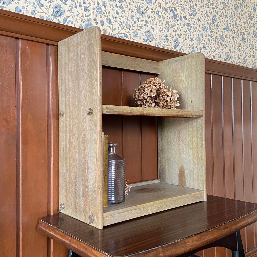 昭和レトロ 古い本棚 ミニ本棚 卓上本棚 オープンラック 当時物