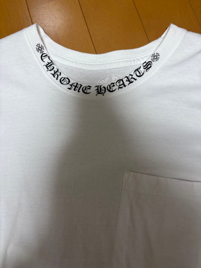 CHROME HEARTS ホワイト Tシャツ ポケット付き - メルカリ