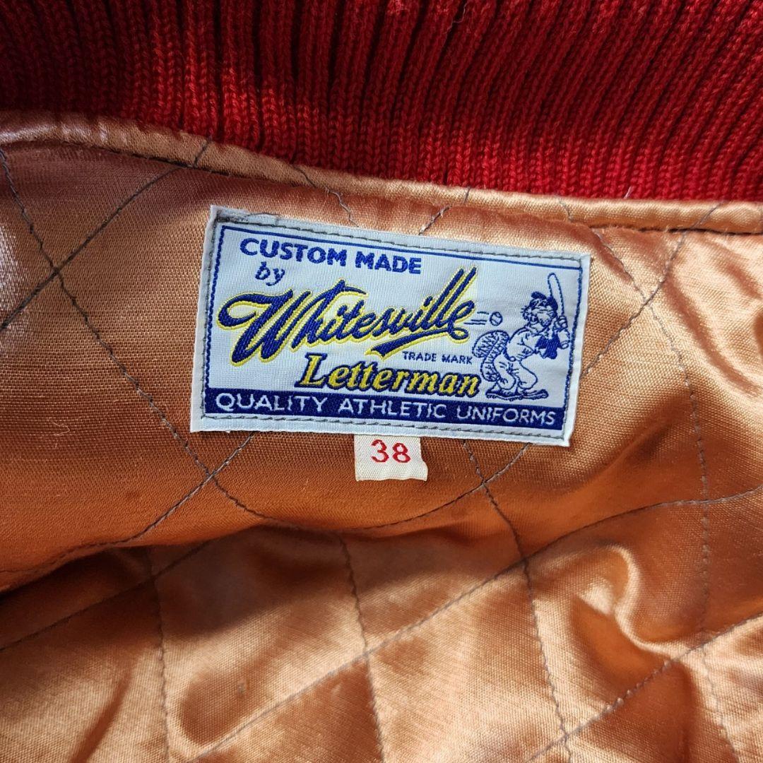 ホワイツビル フルデコ スタジャン 袖革 ショールカラー ワッペン 東洋