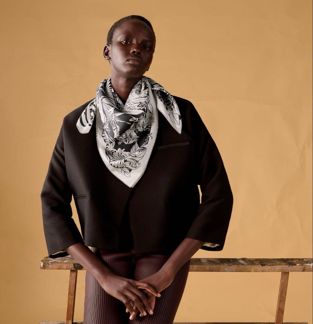 エルメスカレ ダブルフェイス90 《フラミンゴ・パーティー》新品￥108,900