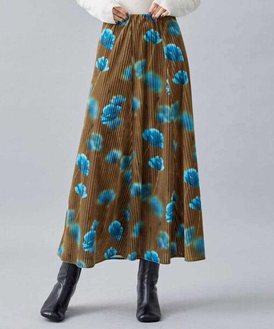 Ameri MILA VELOUR CUT SKIRT スカート 花柄 アメリ - メルカリ