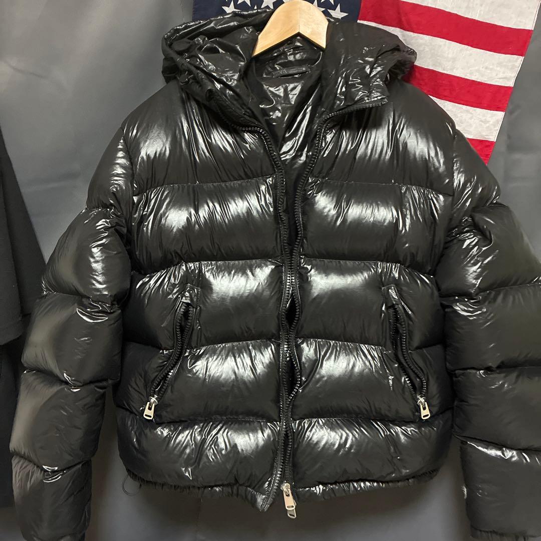 ZARA黒ダウン光沢あり - メルカリ