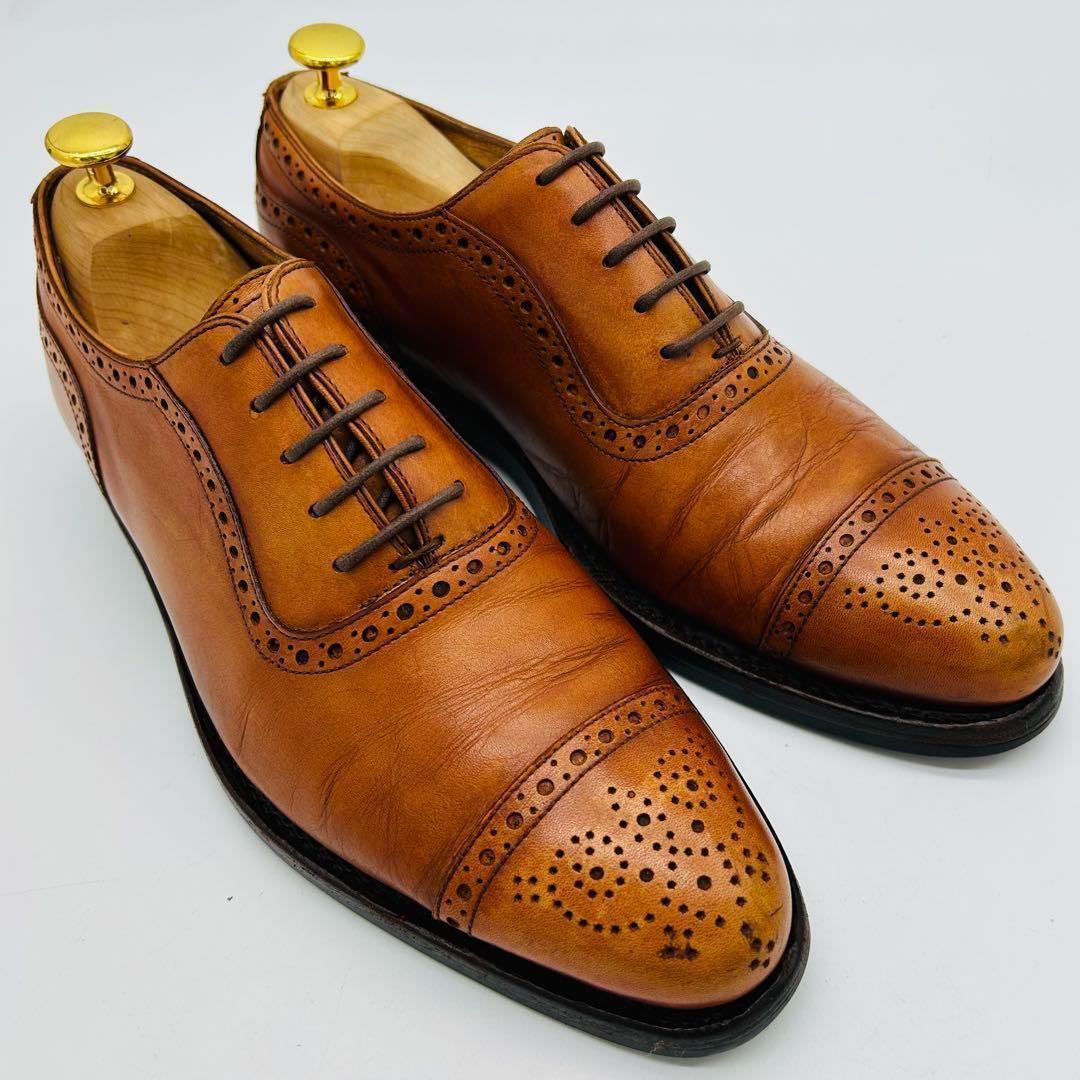 ジャランスリウァヤ ストレートチップ 25.5cm ライトブラウン 内羽根