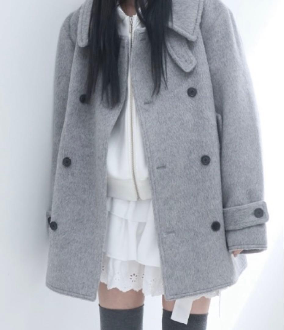 smyeon コート シャギーコート グレー スミョン Smyeon スミョン ミドルシャギーコート グレー - メルカリ