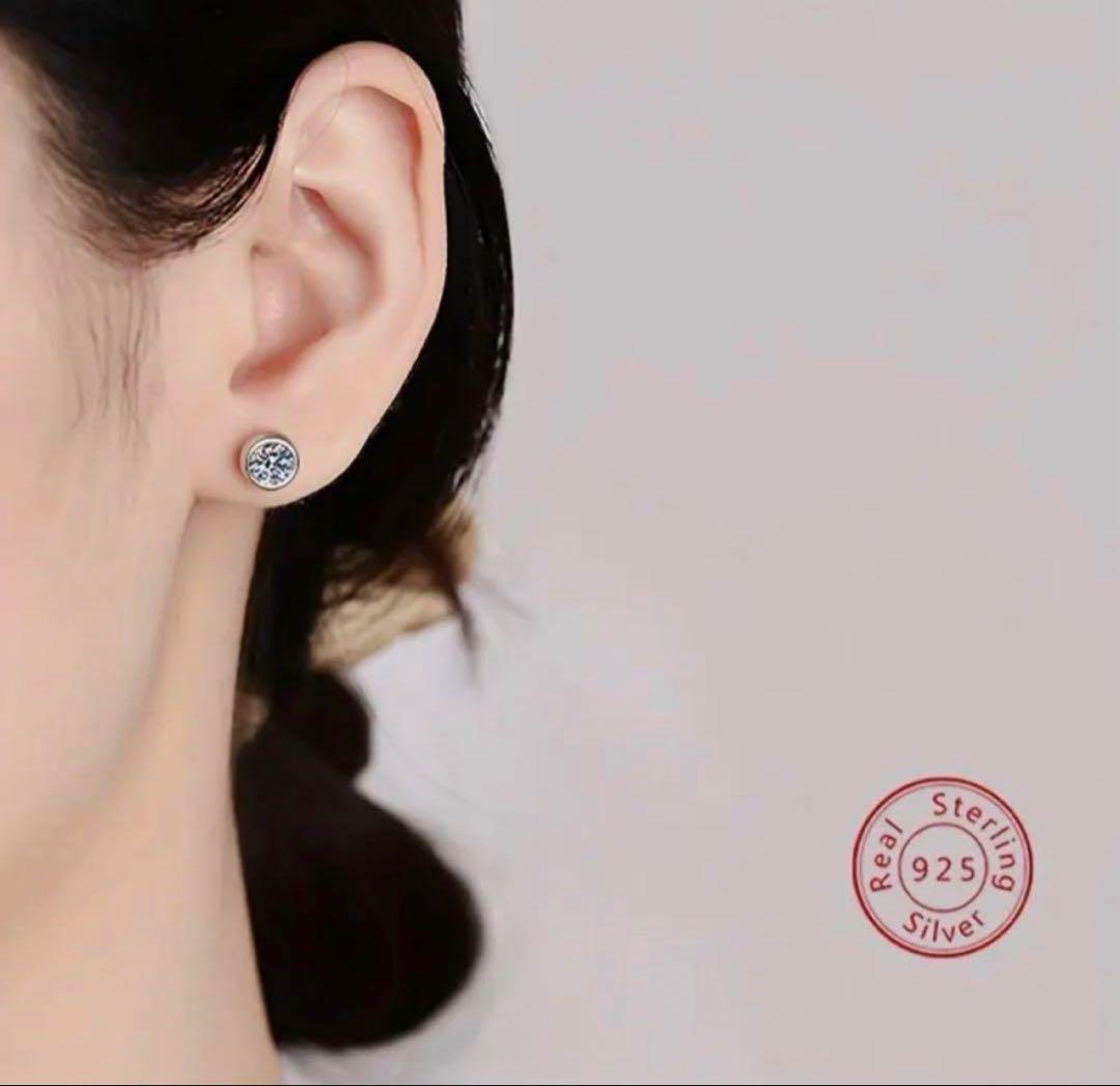 【再入荷】 最高級 モアサナイト 0.5ct ピアス 韓国 人気 ゴールド仕上げ