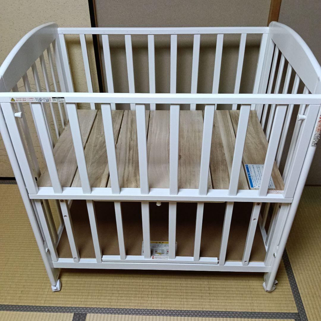 KATOJIカトージベビーベッド ミニタチベッド（ホワイトF）品番:02206