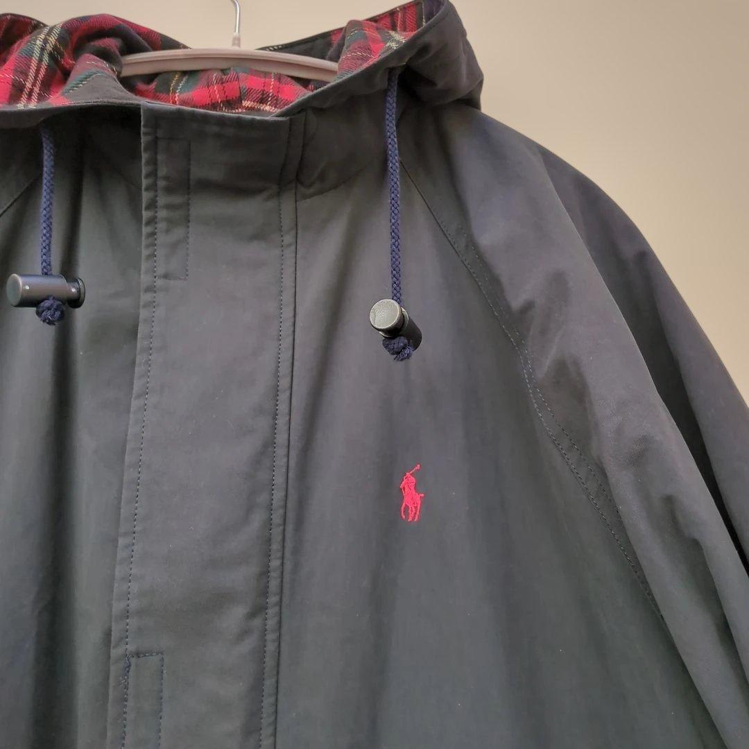 Ralph Lauren ネイビー フード付きハーフコート160 - メルカリ