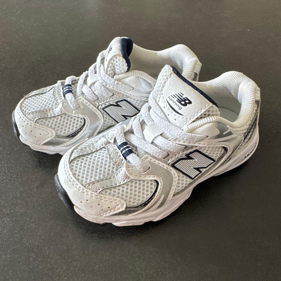 【希少】ニューバランス530 キッズ 13.5cm ホワイト/シルバー
