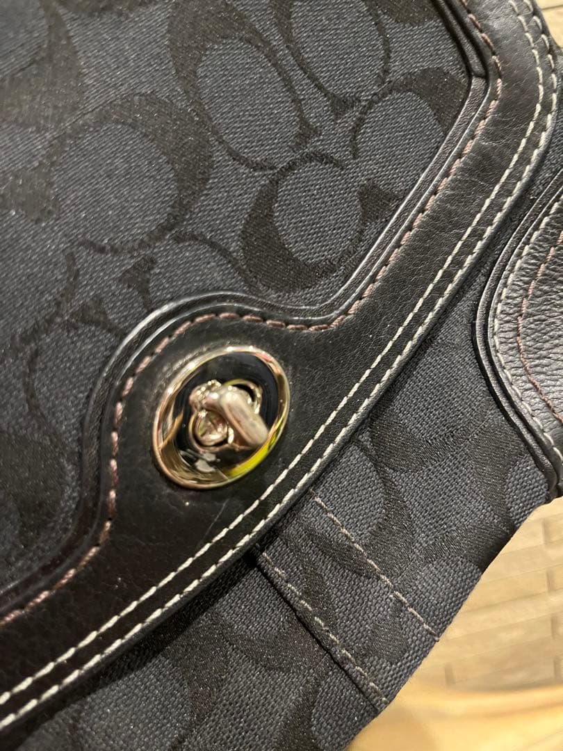 COACH】コーチ ワンショルダー シグネチャー ターンロック y2k バッグ