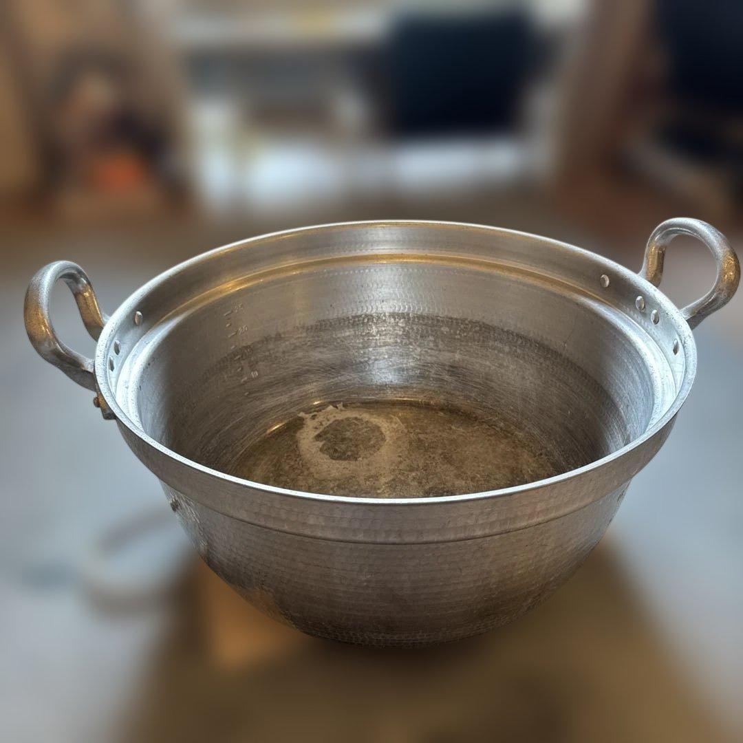 中尾アルミ製作所 キング アルミ打出料理鍋(目盛付) 51cm(38.0L)