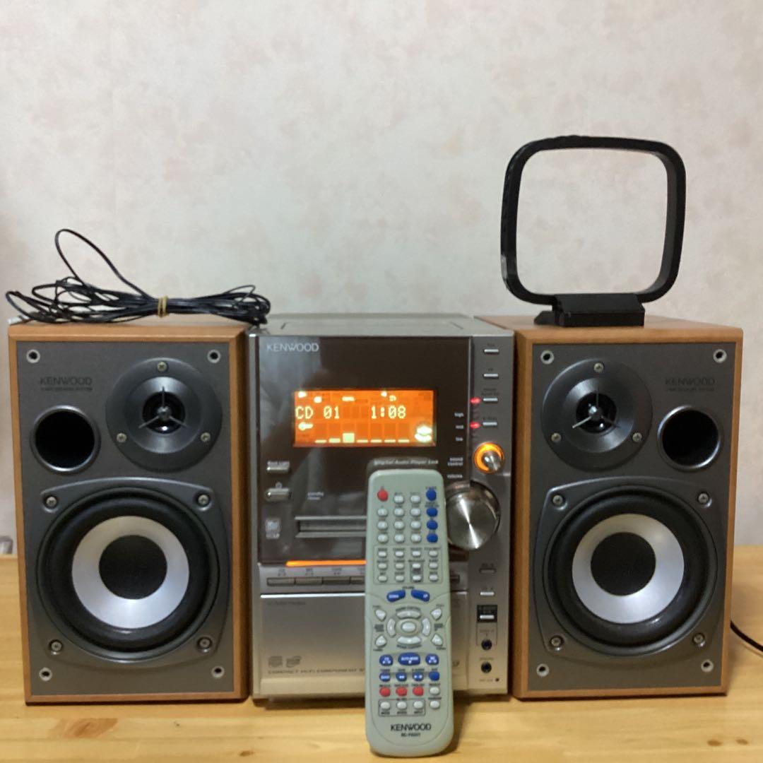 KENWOOD　ケンウッド　RXD-SV3MD　ミニコンポ　 アンテナリモコン付 送料無料 即決 【動作確認済み】KENWOOD システムコンポ RXD-SV3MD