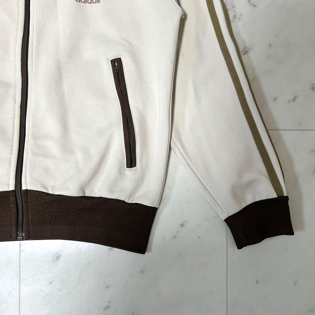 《希少カラー》アディダス トラックジャケット ベージュ×ブラウン×カーキ M