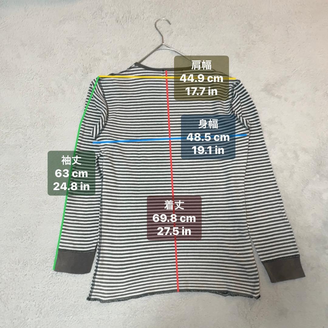 希少・90s初期】RRL 三ツ星タグ ボーダー サーマルカットソー メンズM