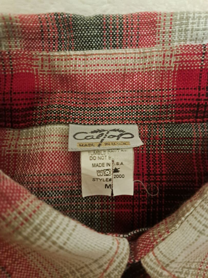 90's CALTOP オンブレシャツ made in usa Size M - メルカリ