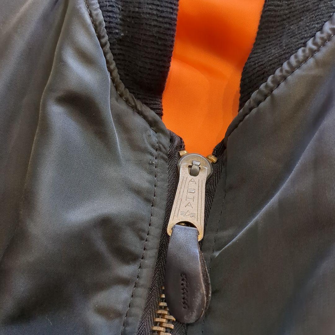 ケ*ャ様 90年代 00年代 美品 ALPHA アルファ МA1 ブラック アメ