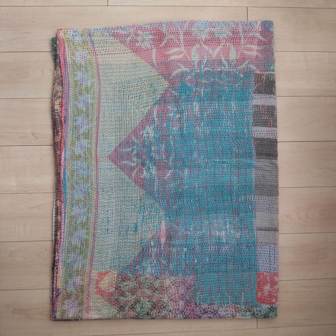 大判 未使用 ラリーキルト カンタキルト ソファカバー マルチカバー