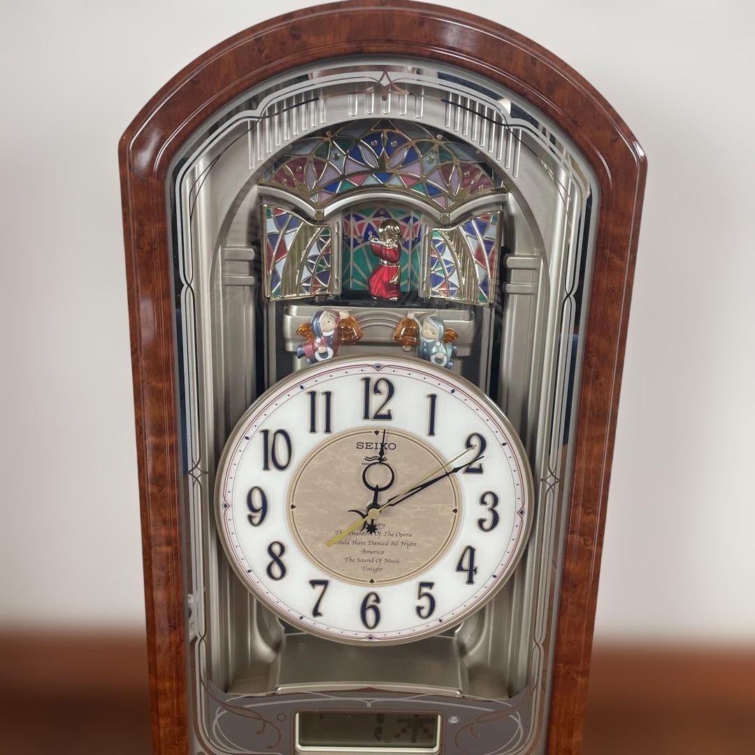 美品 セイコー 電波 からくり時計 RE556B ウェーブシンフォニー - メルカリ