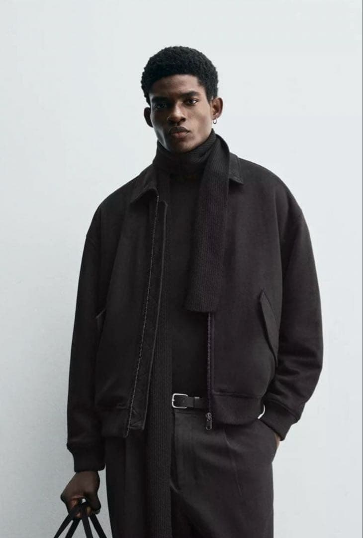 ZARA フェイクスエード キルティングジャケット - メルカリ