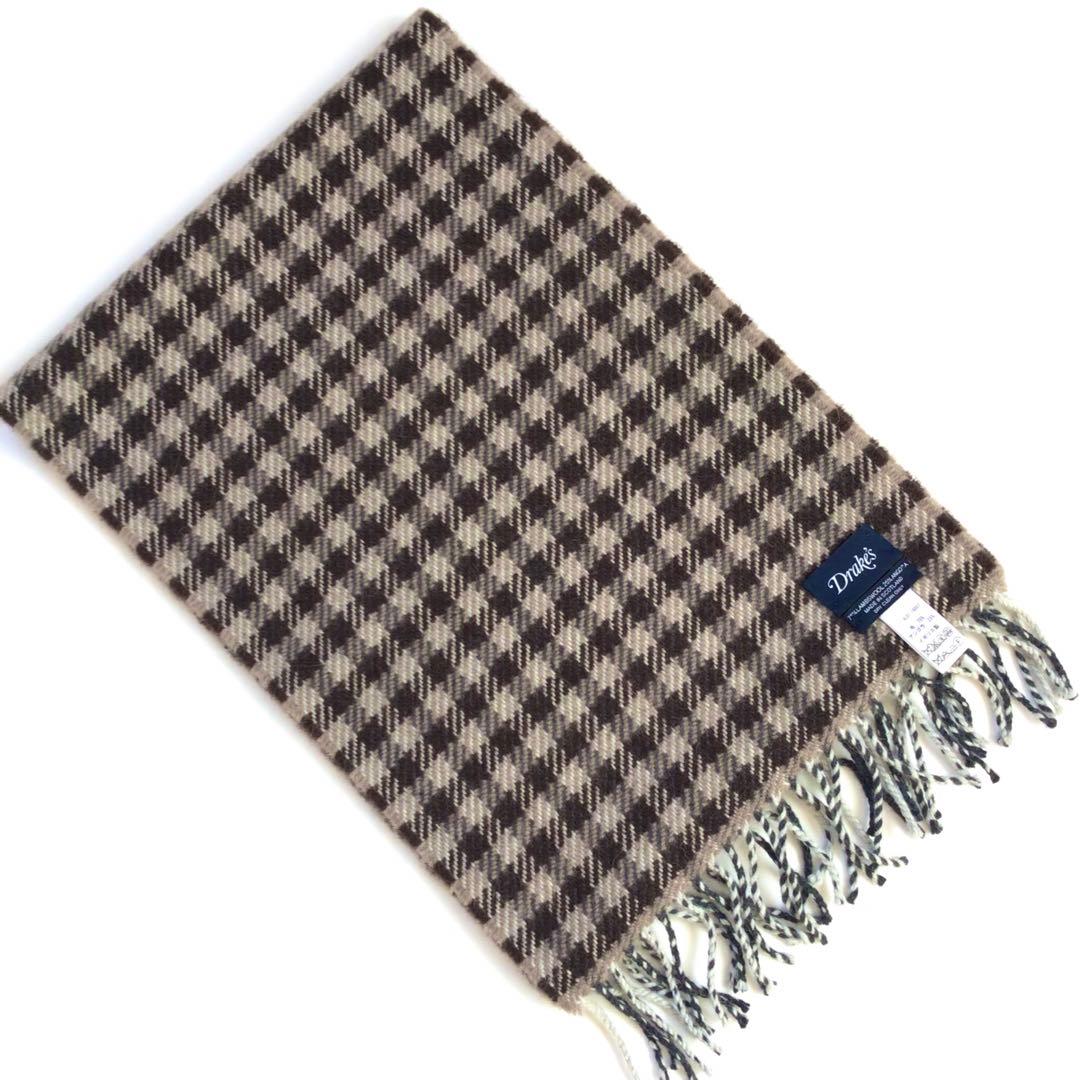 新品】Drake's × BEAMS F チェック柄マフラー ストール西口修平