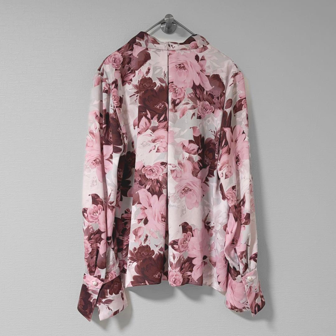 PINKY&DIANNE ピオニープリントボウタイリボンブラウス - メルカリ