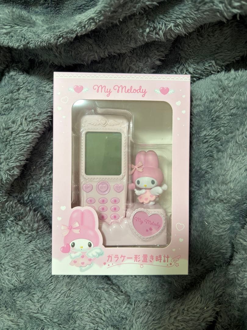 サンリオ マイメロ マイメロディ ガラケー 置き時計 ガラケー形時計