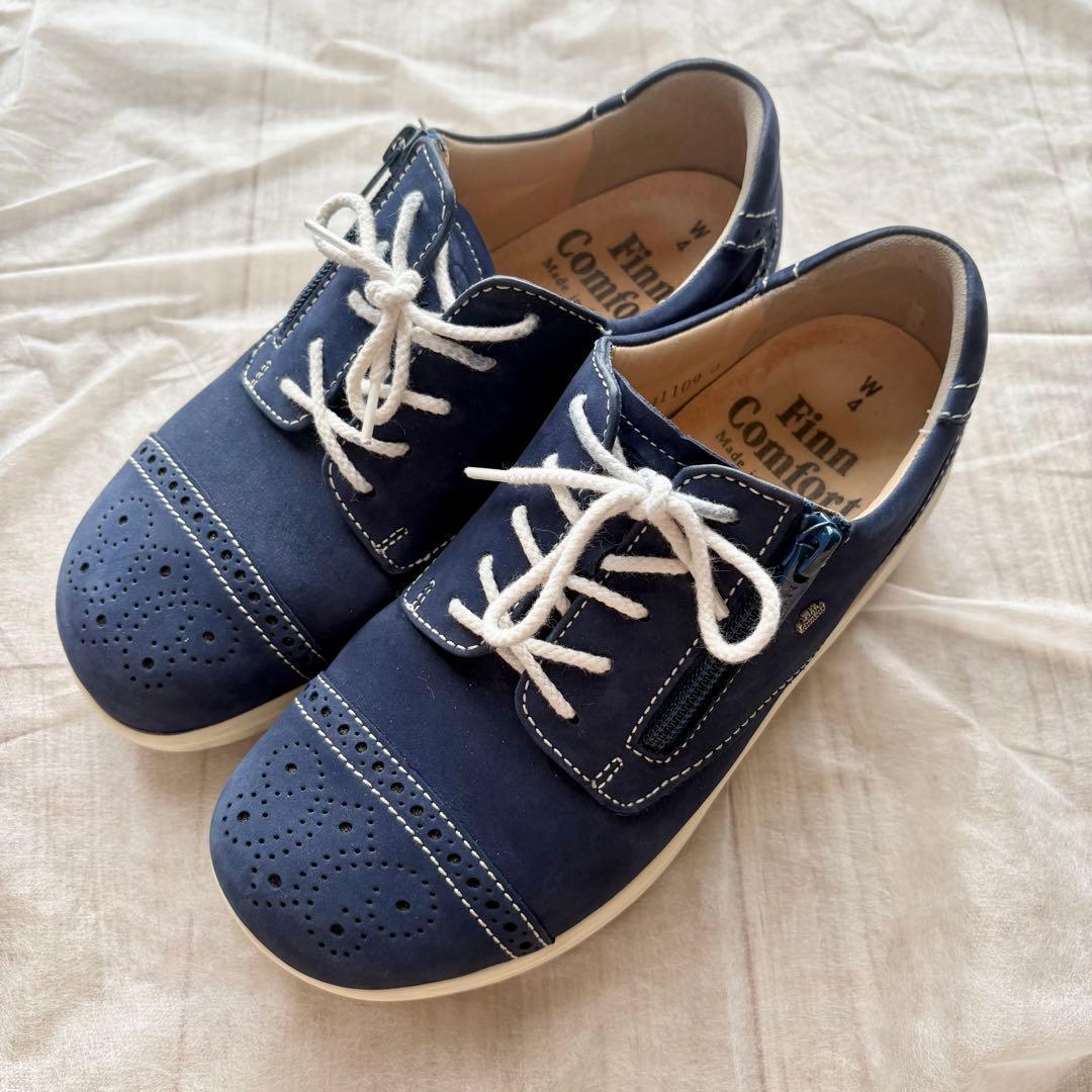 フィンコンフォート ALKA スニーカー コンフォートシューズ ネイビー