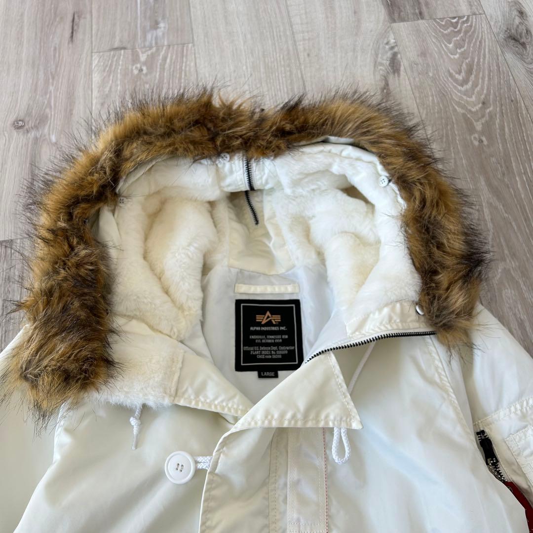ALPHA INDUSTRIES アルファ N2B フライトジャケット L 白 - メルカリ