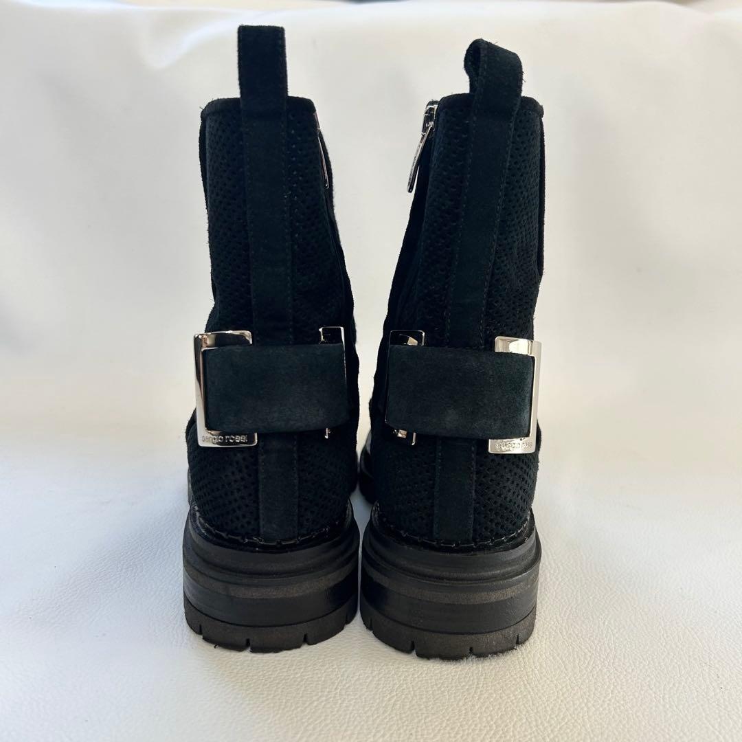 極美品✨セルジオロッシ バイカープリンス レースアップブーツ 黒 36 1