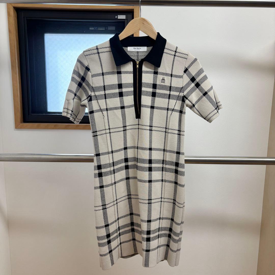 Herlipto Trois Logo Knit Mini Dress Sサイズ - メルカリ