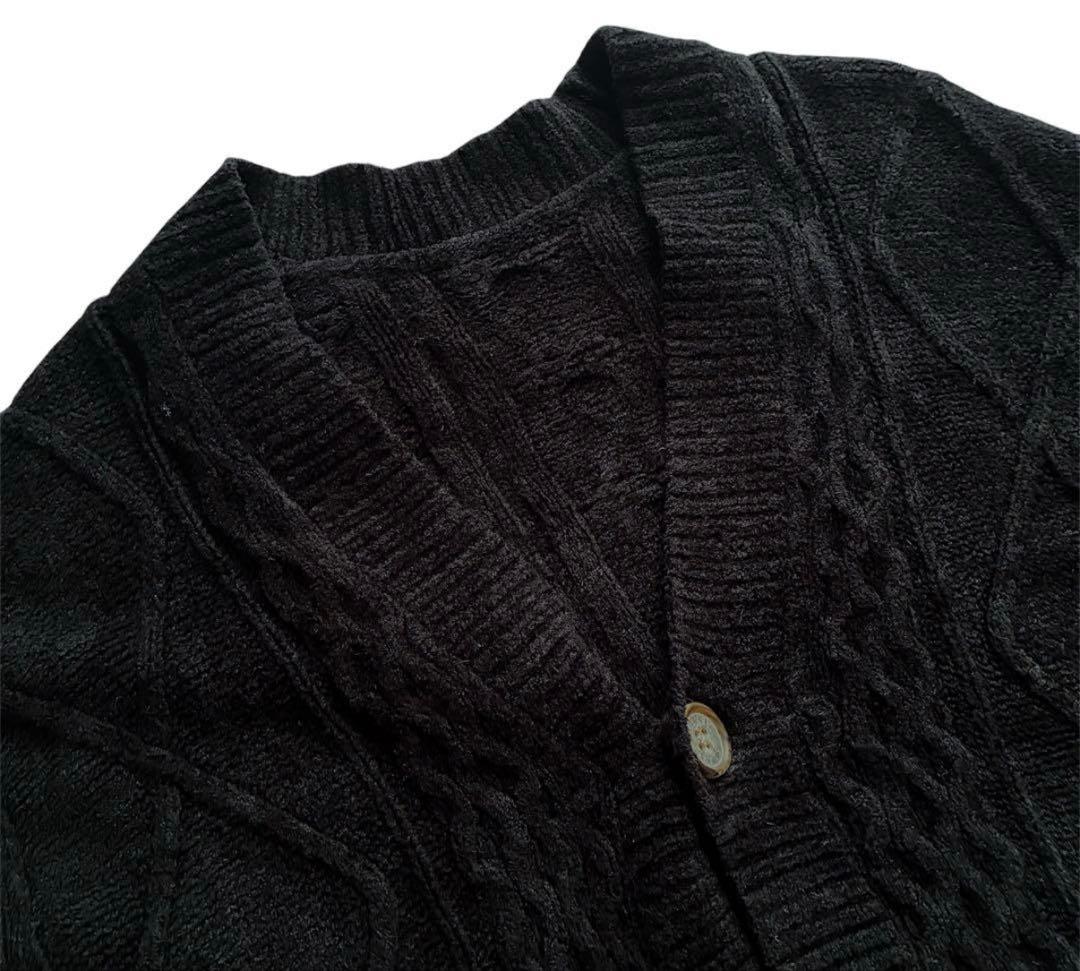 ABYTS ケーブルニットカーディガン ブラック サイズ2 佐藤健 - メルカリ