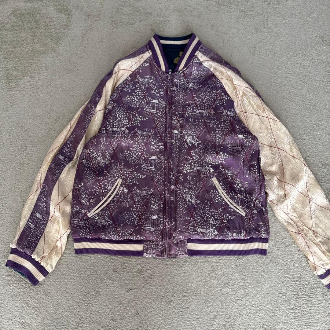 ✨希少✨ 花旅楽団 リバーシブル スカジャン 刺繍 ランチュウ 菊 渋谷龍太